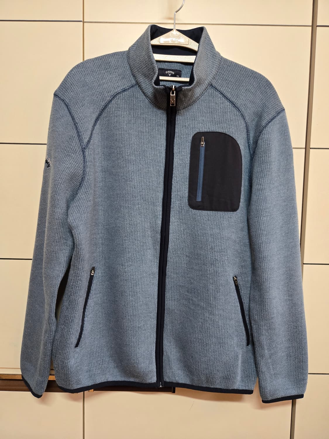 캘러웨이 정품 골프 남성 니트 기모 집업 상품이미지1