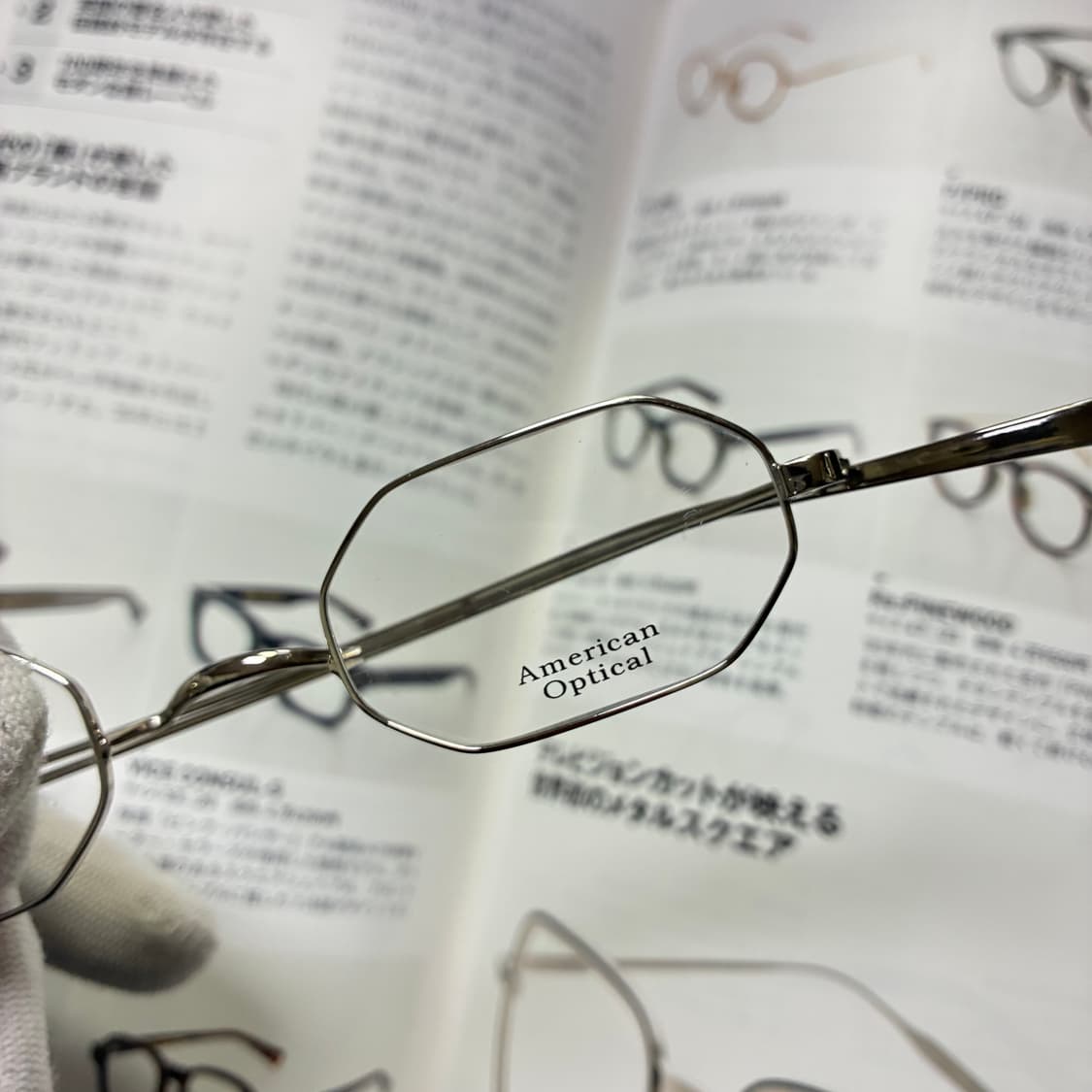 AMERICAN OPTICAL 아메리칸 옵티컬 새들브릿지 실버 안경 상품이미지2