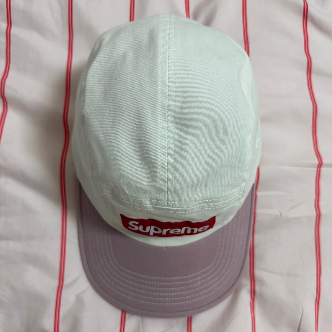 슈프림 투톤 트윌 캠프캡 화이트_22ss 상품이미지2