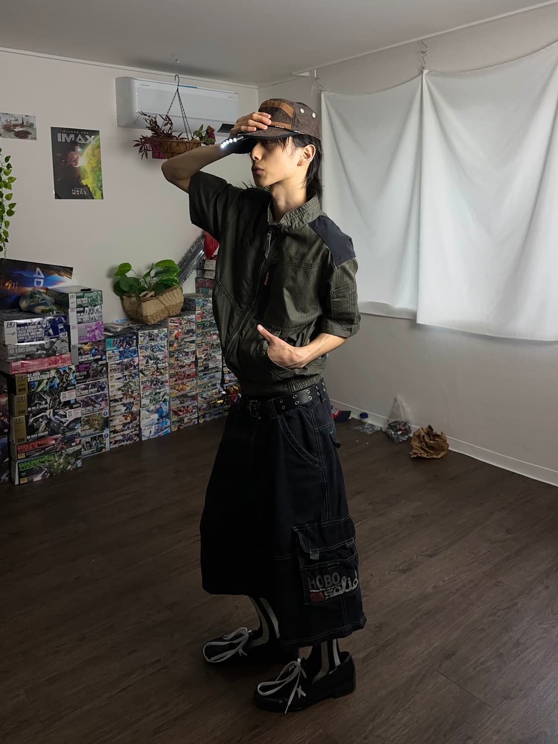 00's Hobo 와이드 카프리 죠츠 상품이미지2