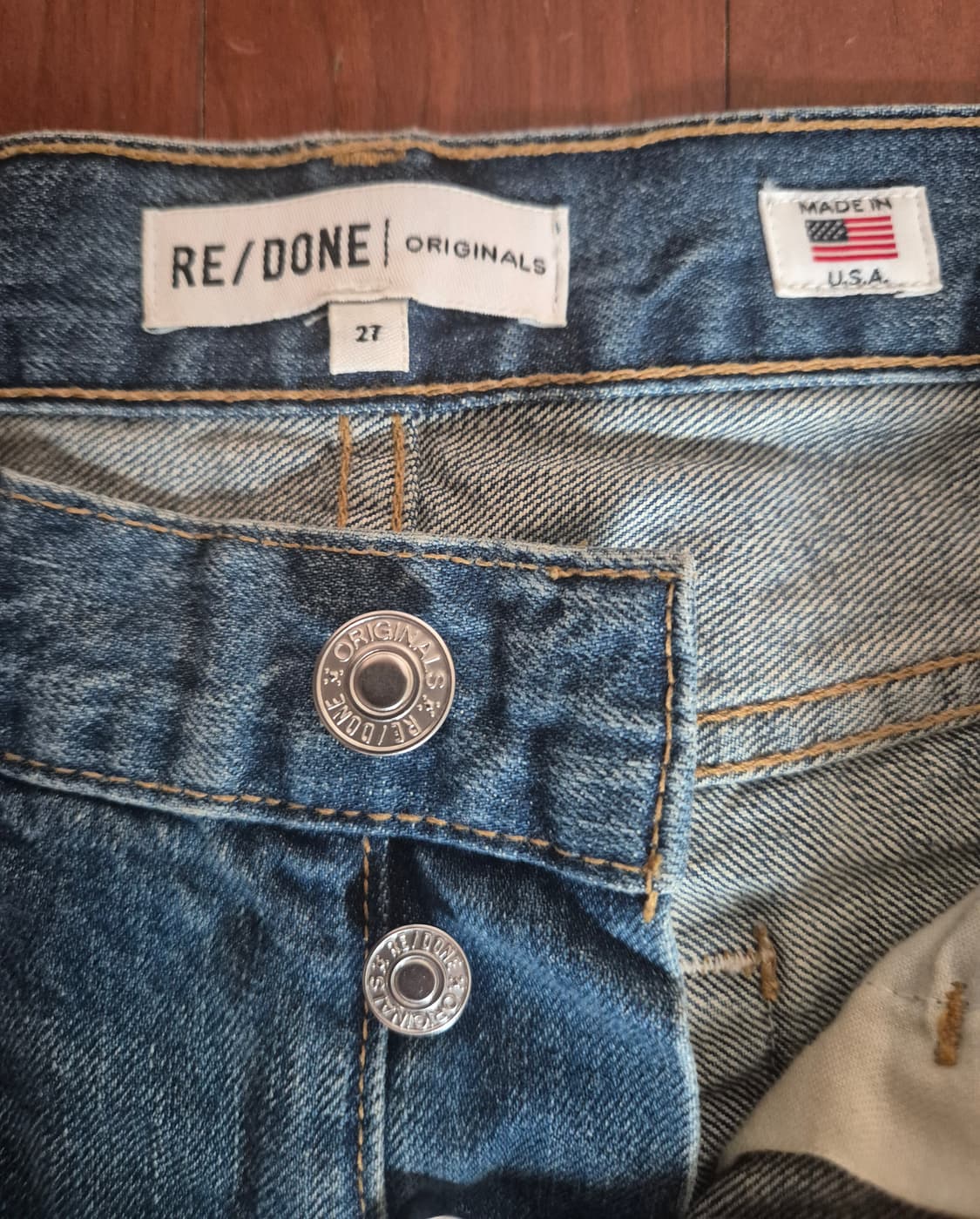 RE/DONE 릴렉스드 크롭 청바지 27 상품이미지3