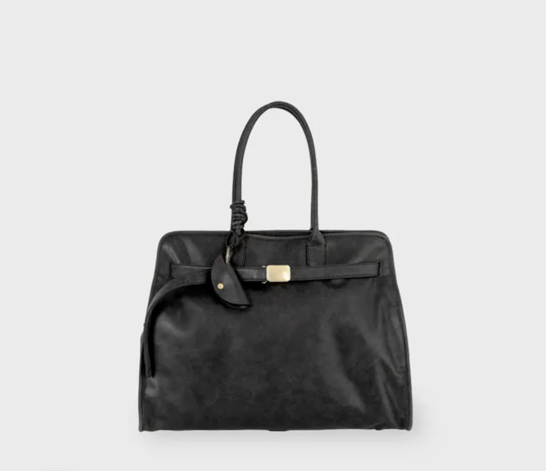 브라운야드 버클 레더 백 블랙 상품이미지1