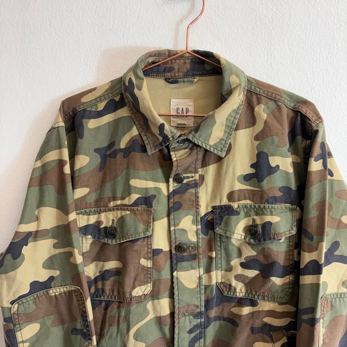 GAP 갭 카모 밀리터리 셔츠(S) 상품이미지5