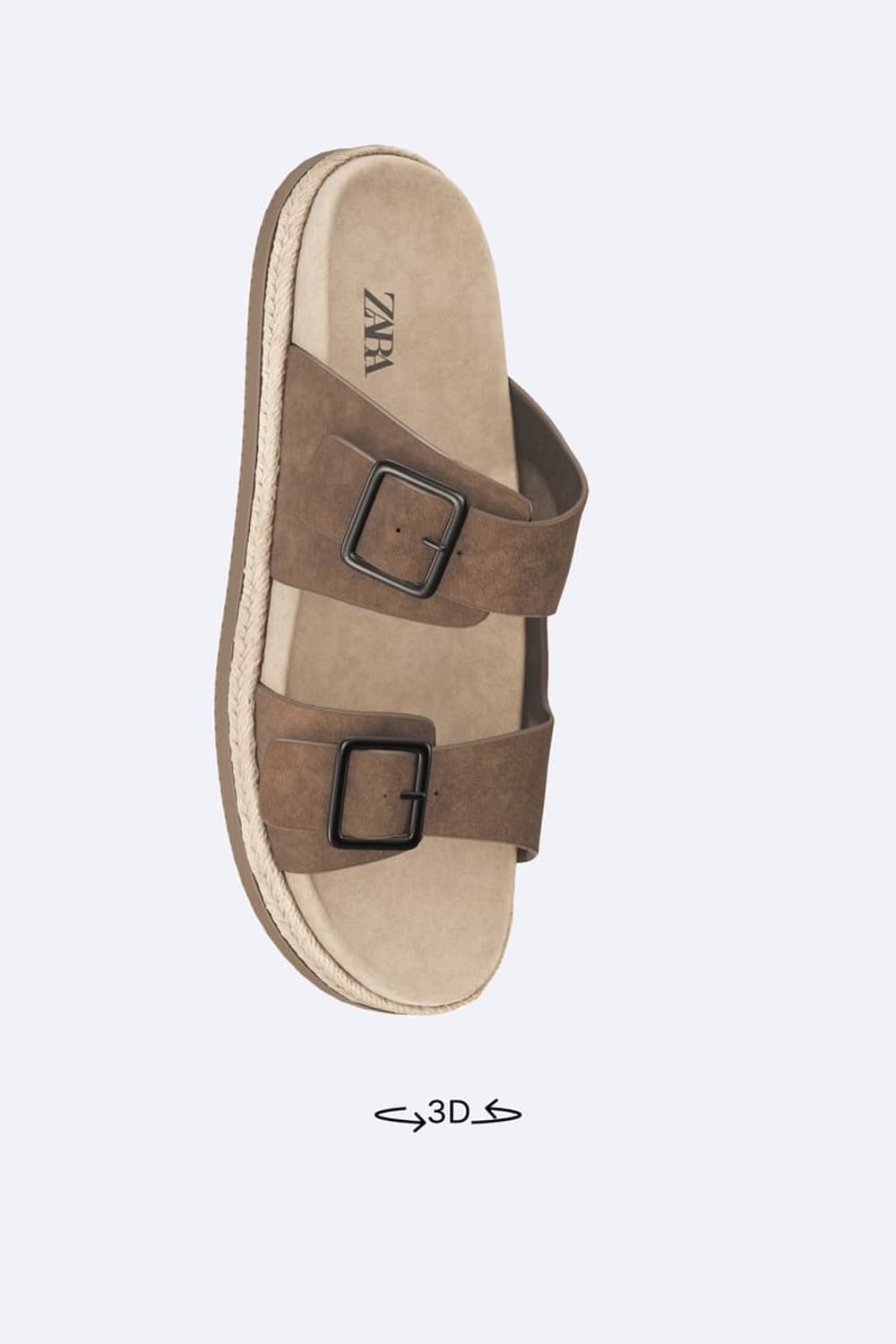 자라  스웨이드 레더 더블 스트랩 샌들 상품이미지8