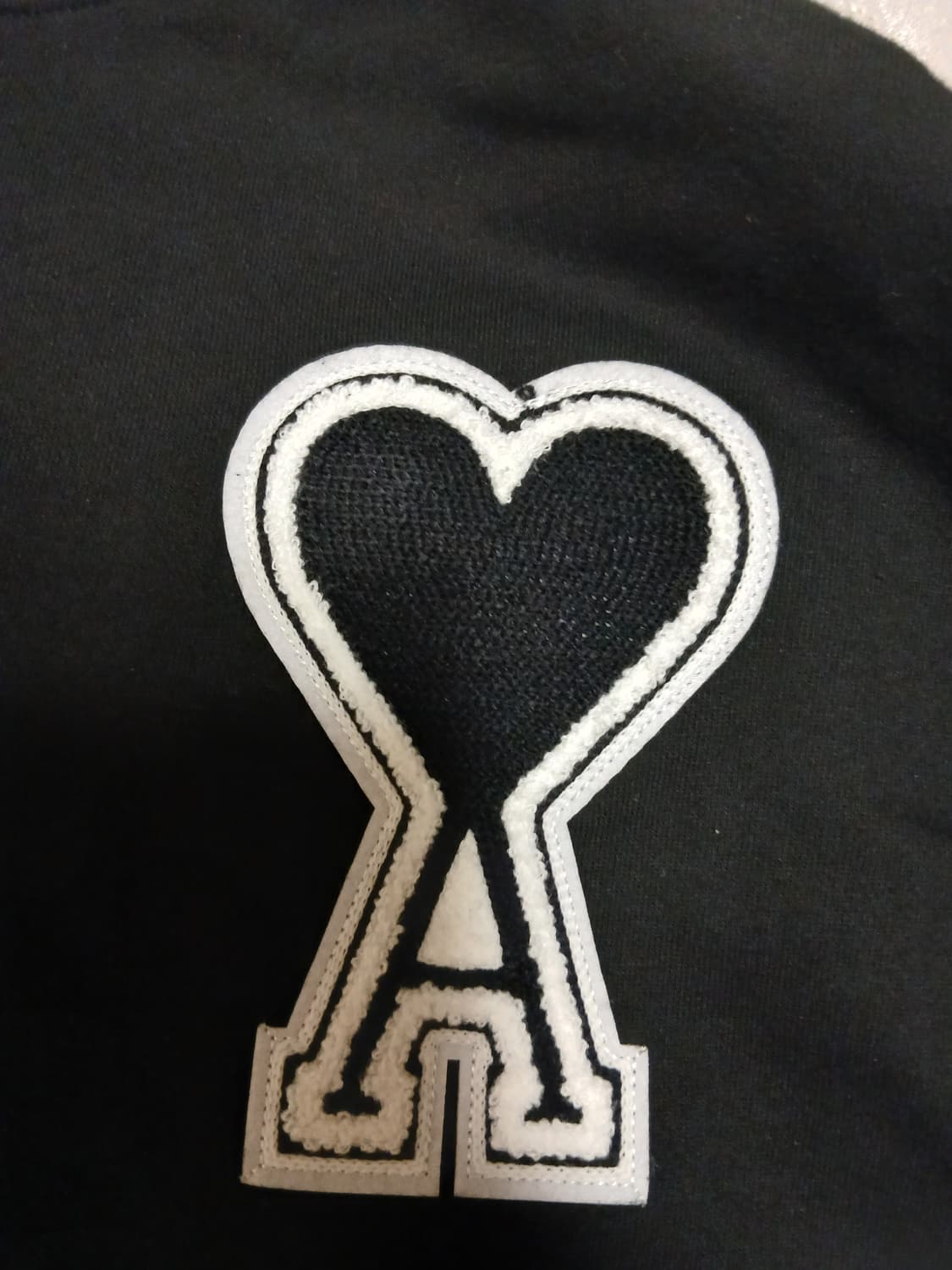 아미 블랙 후드티(정품인증 큐알확인, 기모X) 상품이미지2