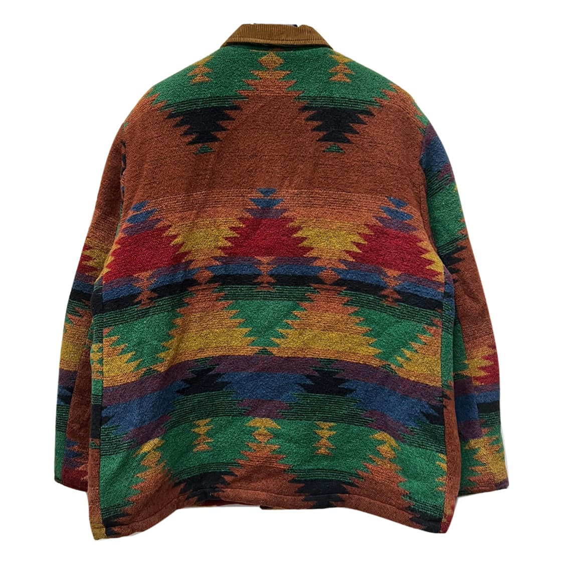 80s USA 아메리칸 잭 나바호 자카드 더플 자켓 XL 상품이미지2