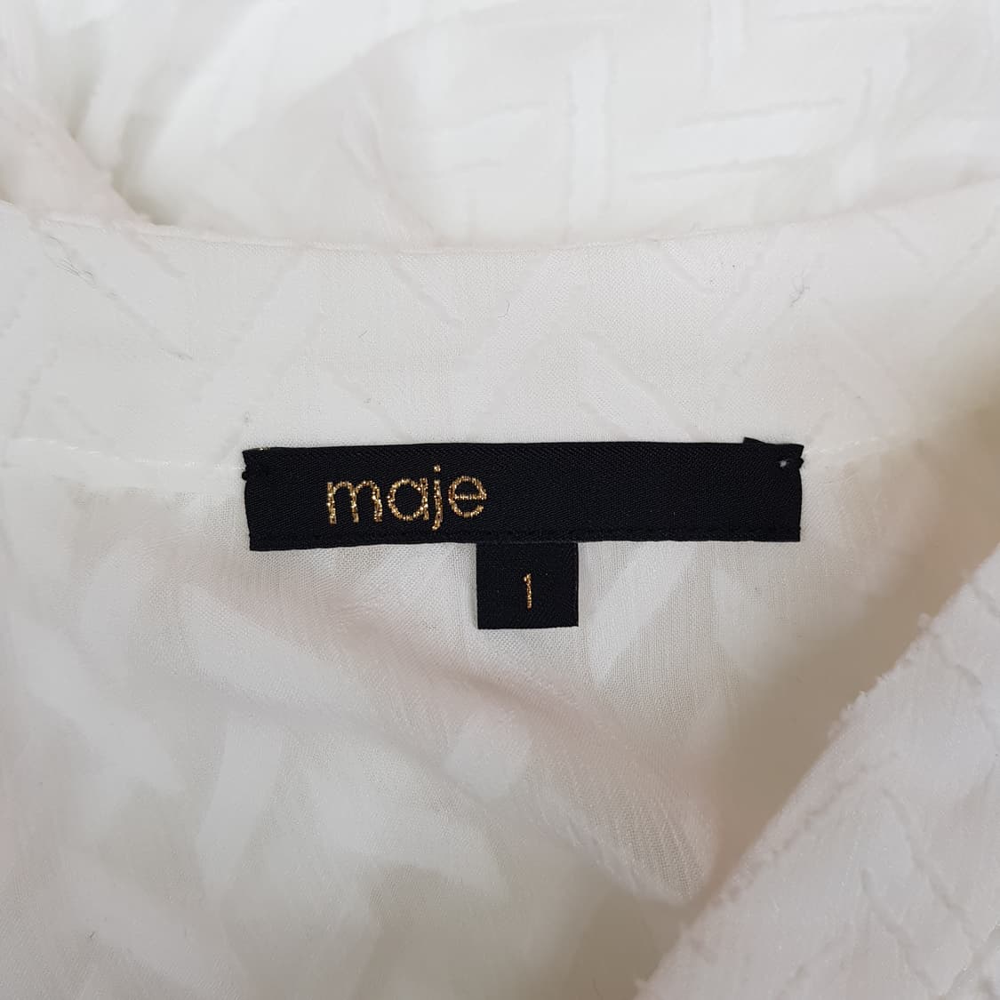 마쥬 maje 2022 브이넥 롱 티어드 원피스 S사이즈 상품이미지6