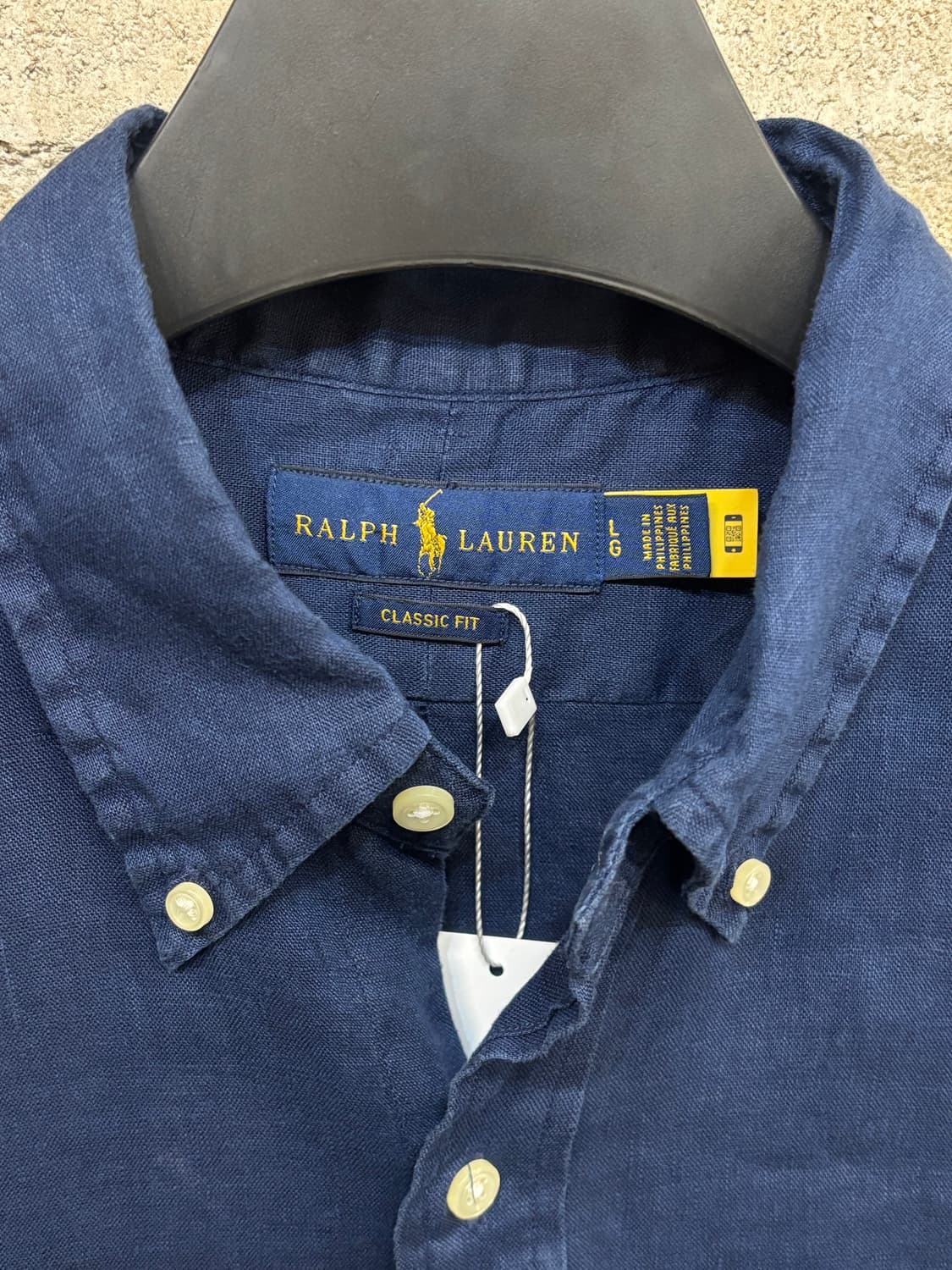 폴로 랄프 로렌 네이비 린넨 셔츠 상품이미지5