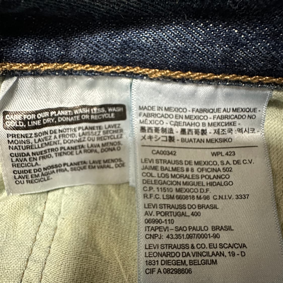 LEVI'S 501 00's mexico made denim pants 상품이미지4