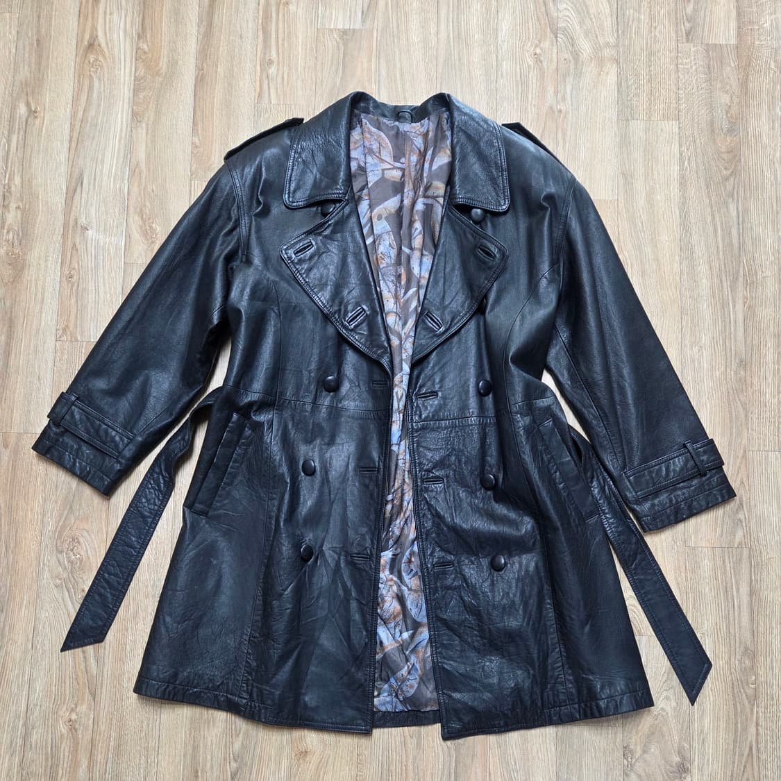 빈티지 레더 코트 상품이미지1