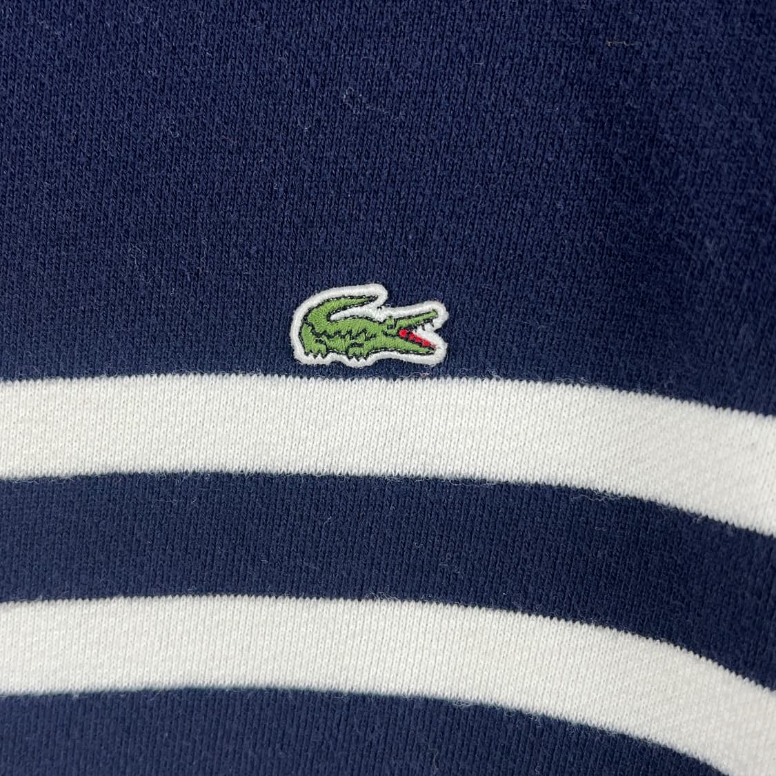 라코스테 남성 스트라이프 코튼 니트 맨투맨 4호 상품이미지3