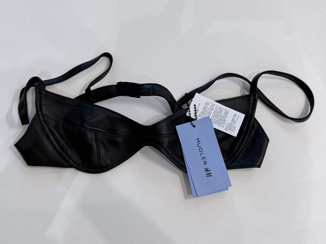 Mugler X H&M collaboration 레더 브라 36 상품이미지3