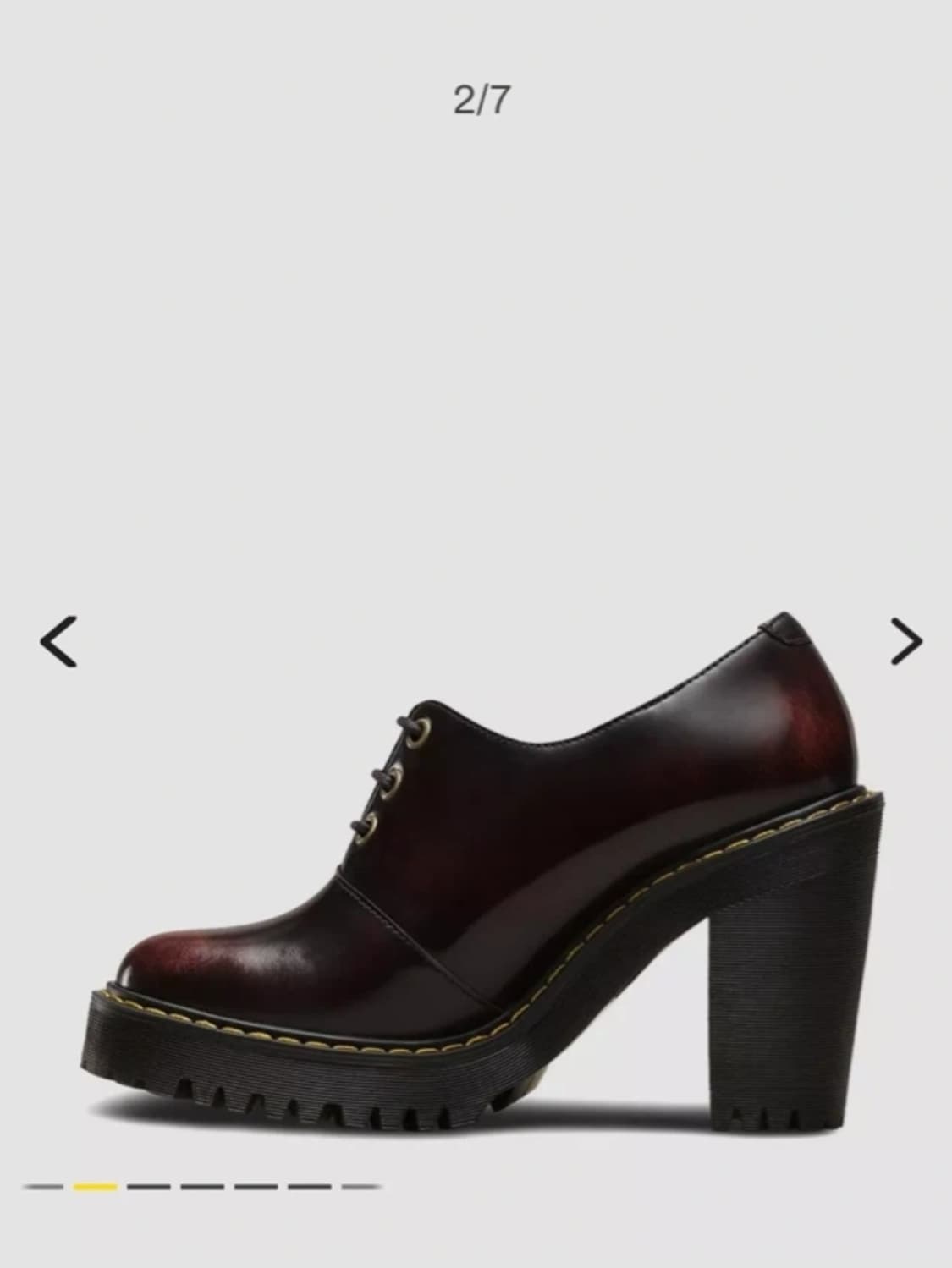 닥터마틴 SALOME 힐부츠 체리레드 상품이미지9