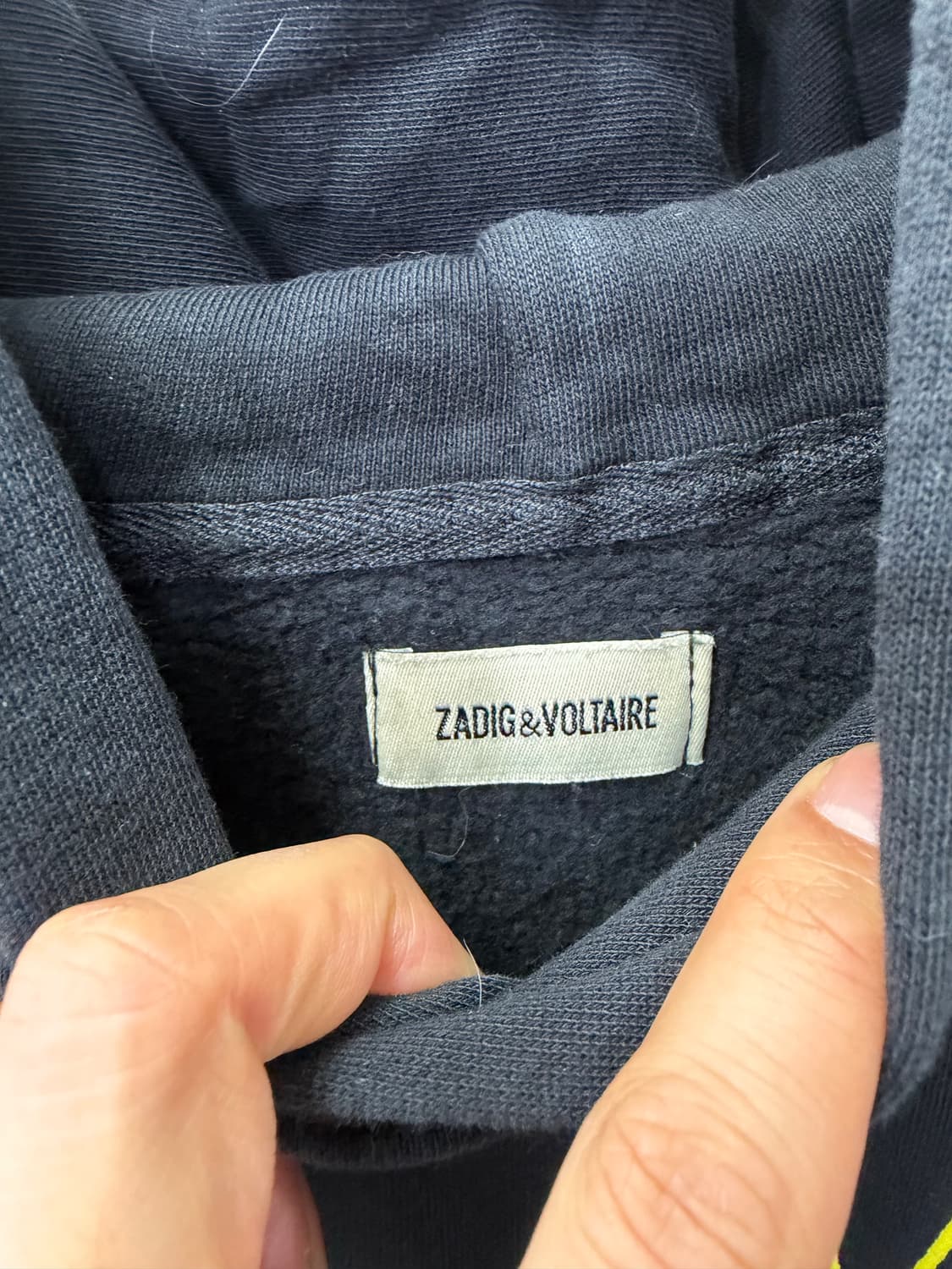 정품) 쟈딕앤볼테르 레터링 오버핏 후드티 S 상품이미지6