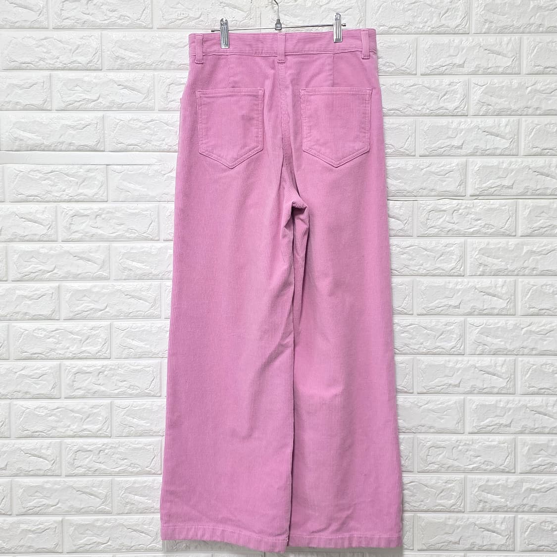 택포) 22s 아떼 연핑크 코듀로이 와이드 팬츠 27인치 상품이미지4