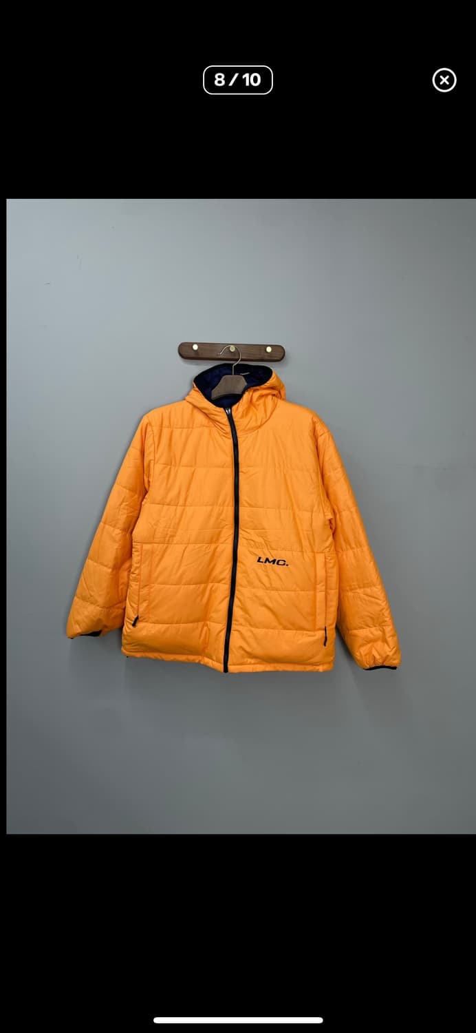 LMC 리버시블 오렌지 네이비 후드다운 패딩 A2994 상품이미지7