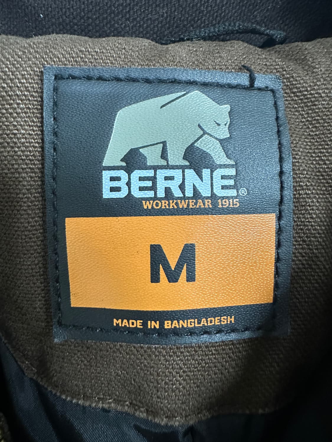 Berne Workwear 덕 캔버스 퀄트 라이너드 초어 코트 상품이미지3