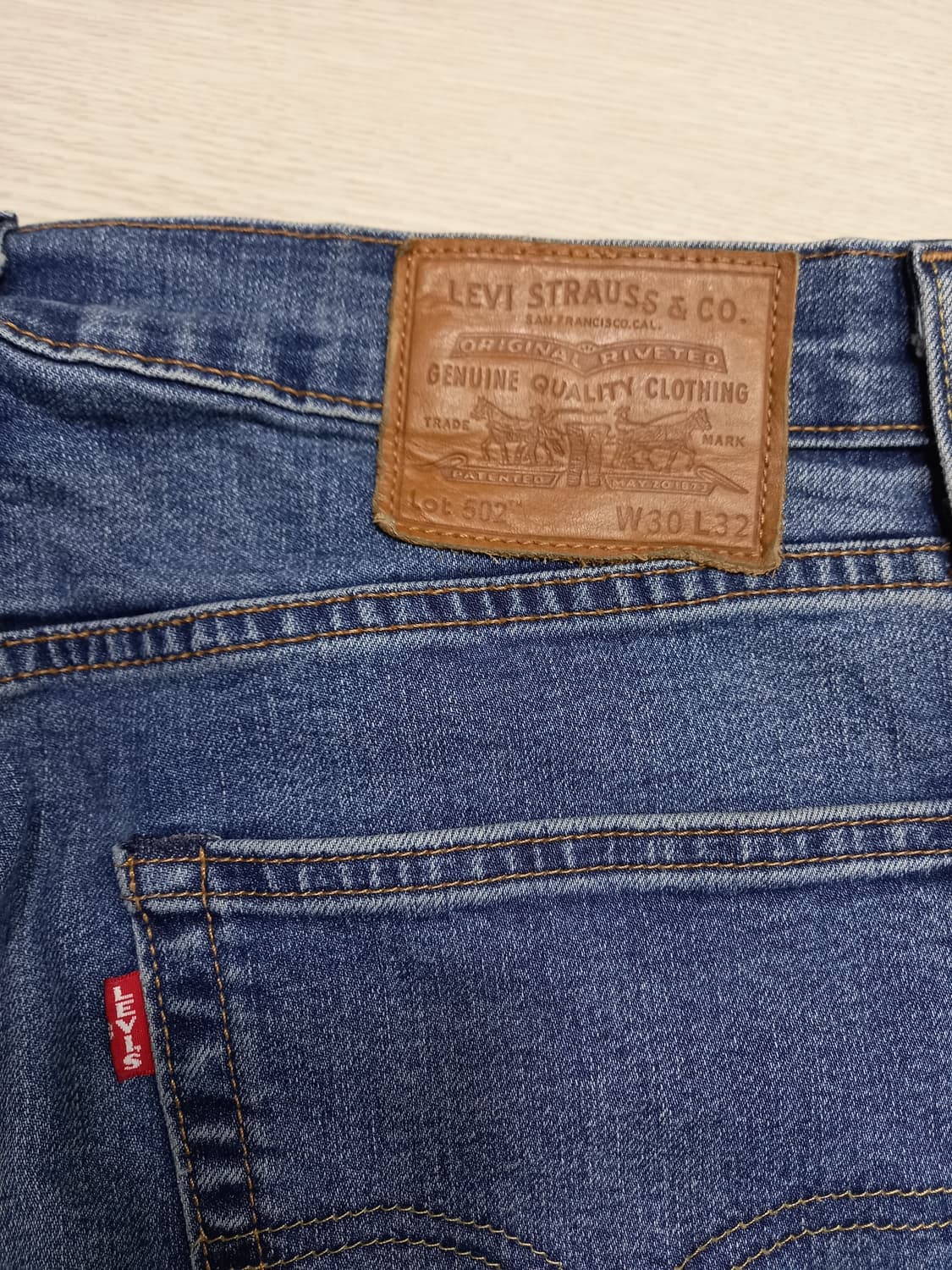 30 빅E리바이스502 약기모 워싱 스판 슬림일자진 30-181 상품이미지4