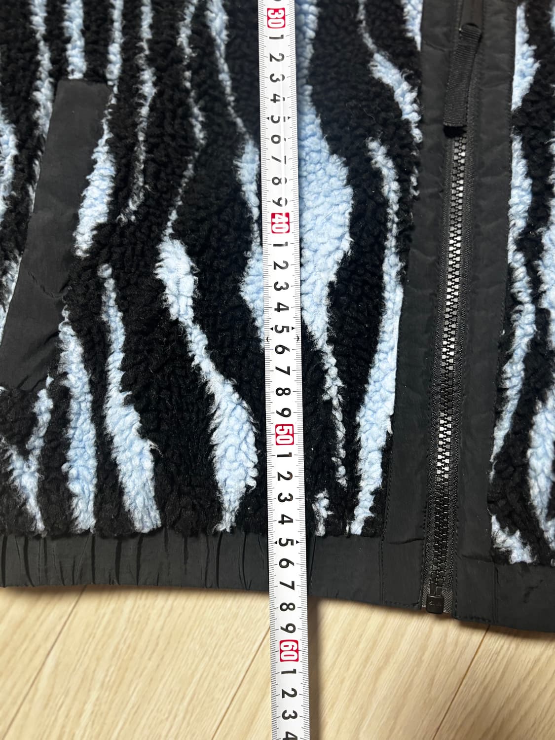  트와이스 나연 타미힐피거 지브라 쉐르파 자켓 S 상품이미지5