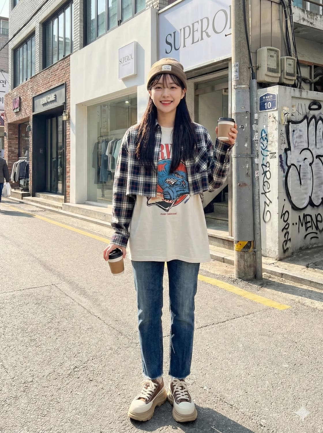 페이탈리즘 밑단 데미지 데님팬츠_48 상품이미지1