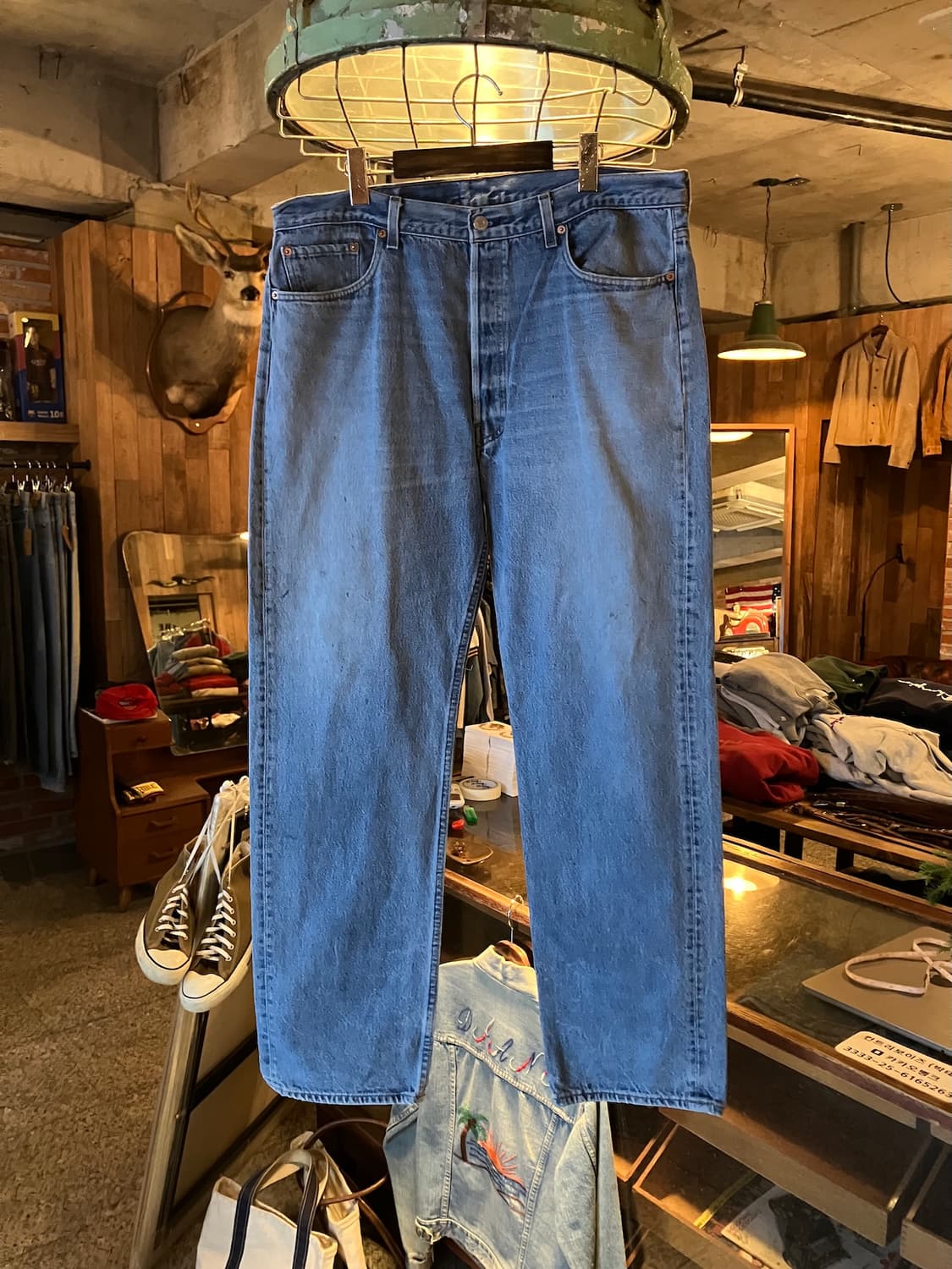 90s USA 발렌시아 리바이스 501 0000 데님 팬츠 상품이미지1