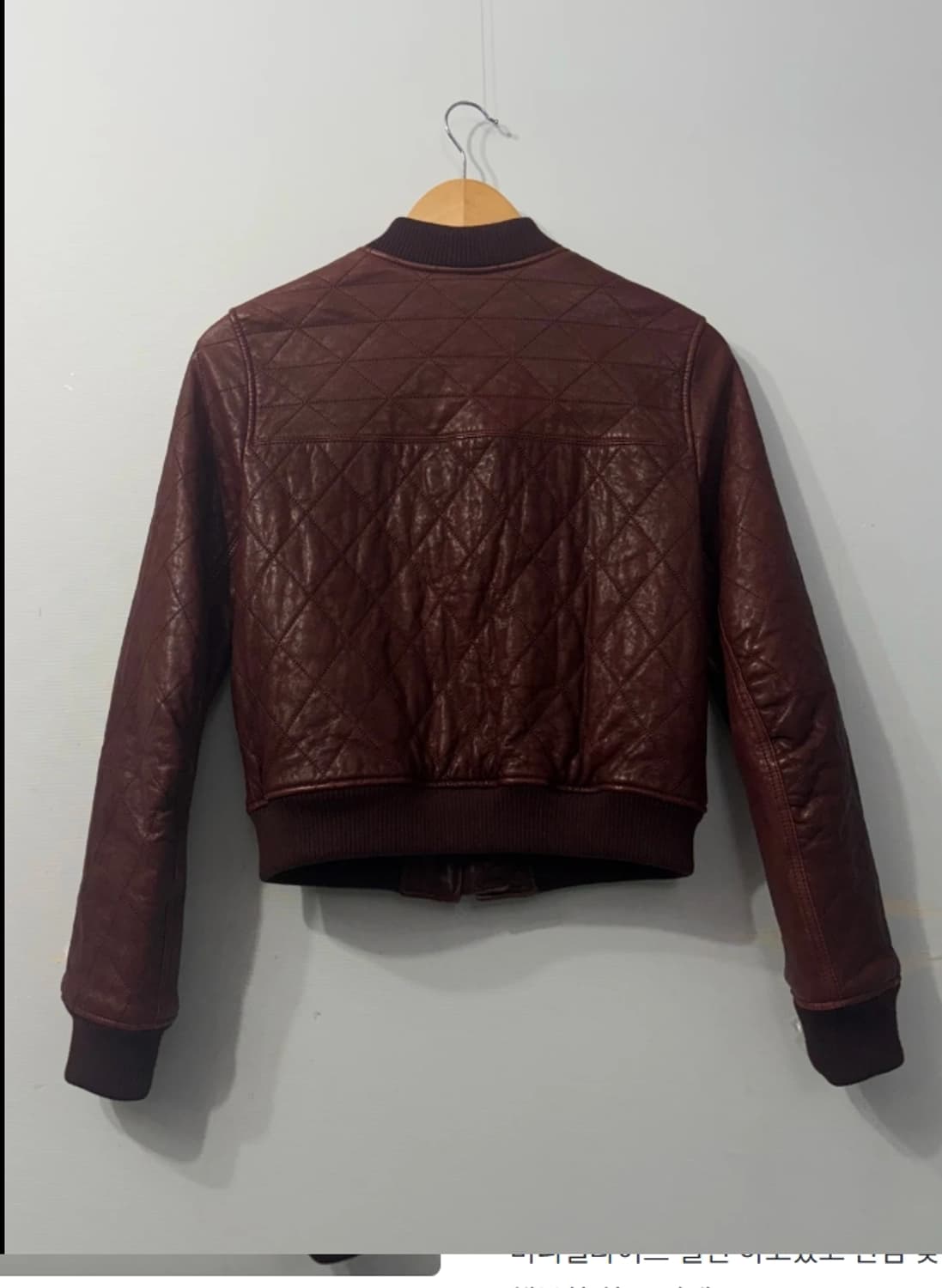 마쥬 여성 퀼팅 양가죽 봄버 자켓 55 상품이미지5