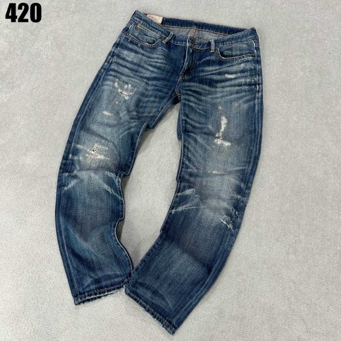 폴로 데미지 워싱 데님 청바지  상품이미지1