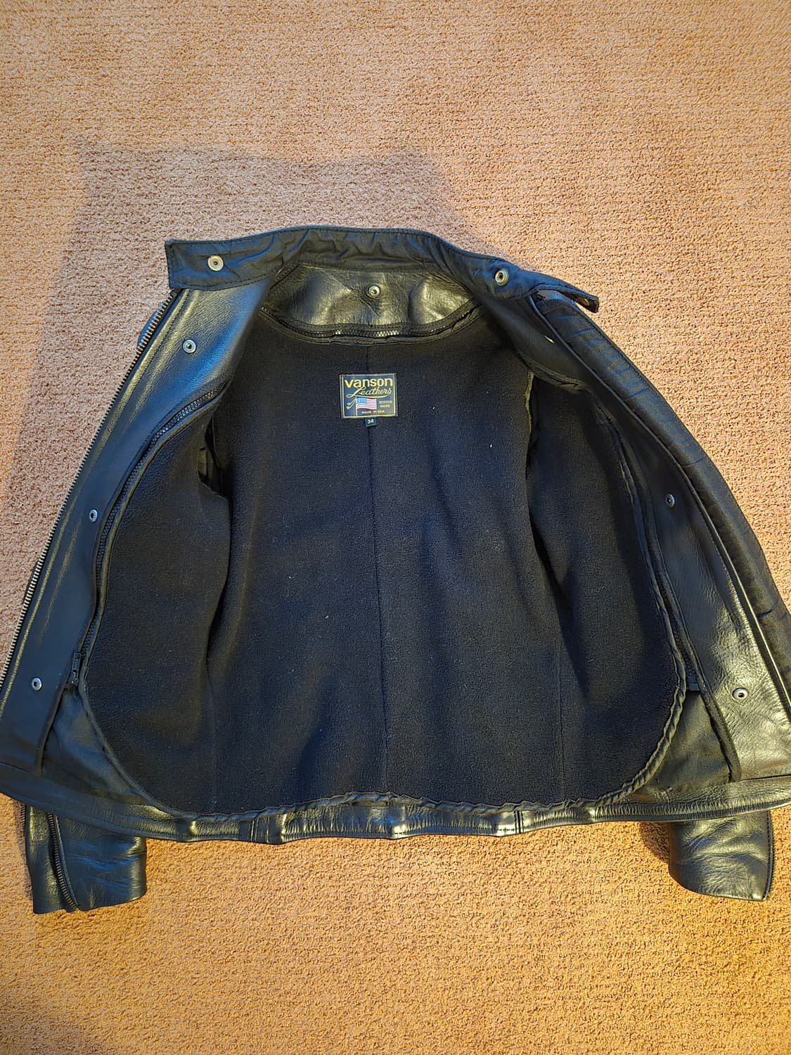 Venson  type B 라이더 가죽자켓 34 상품이미지3