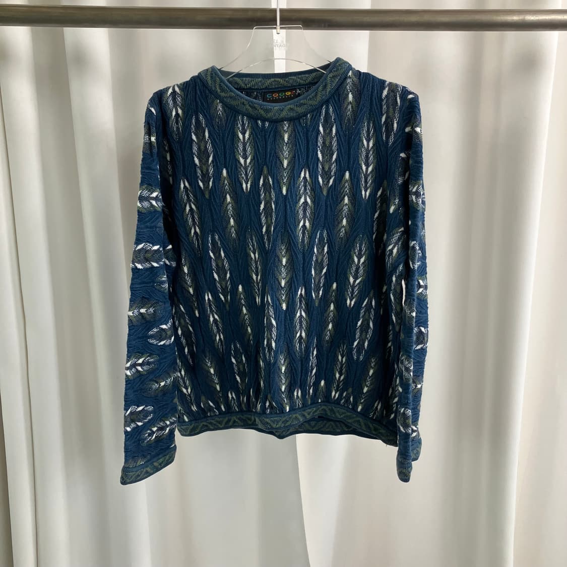 COOGI 쿠지 3D 케이블 니트 스웨터 S 상품이미지1