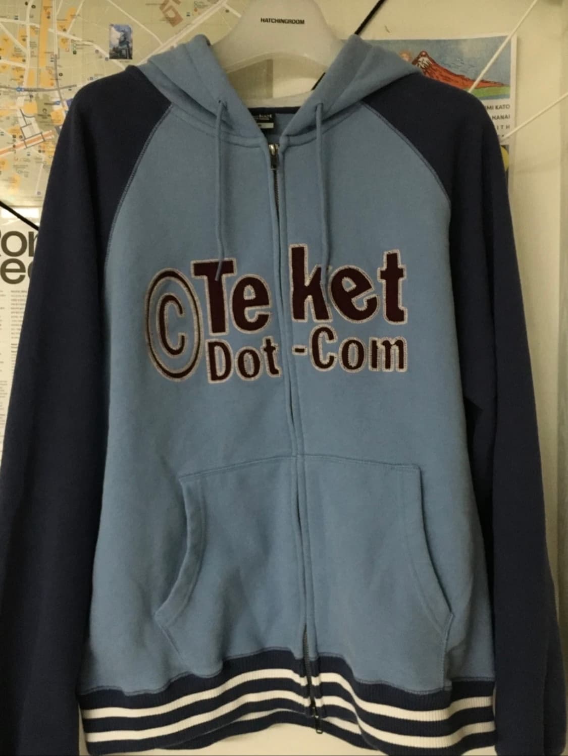 테켓 후드집업 블루 상품이미지1