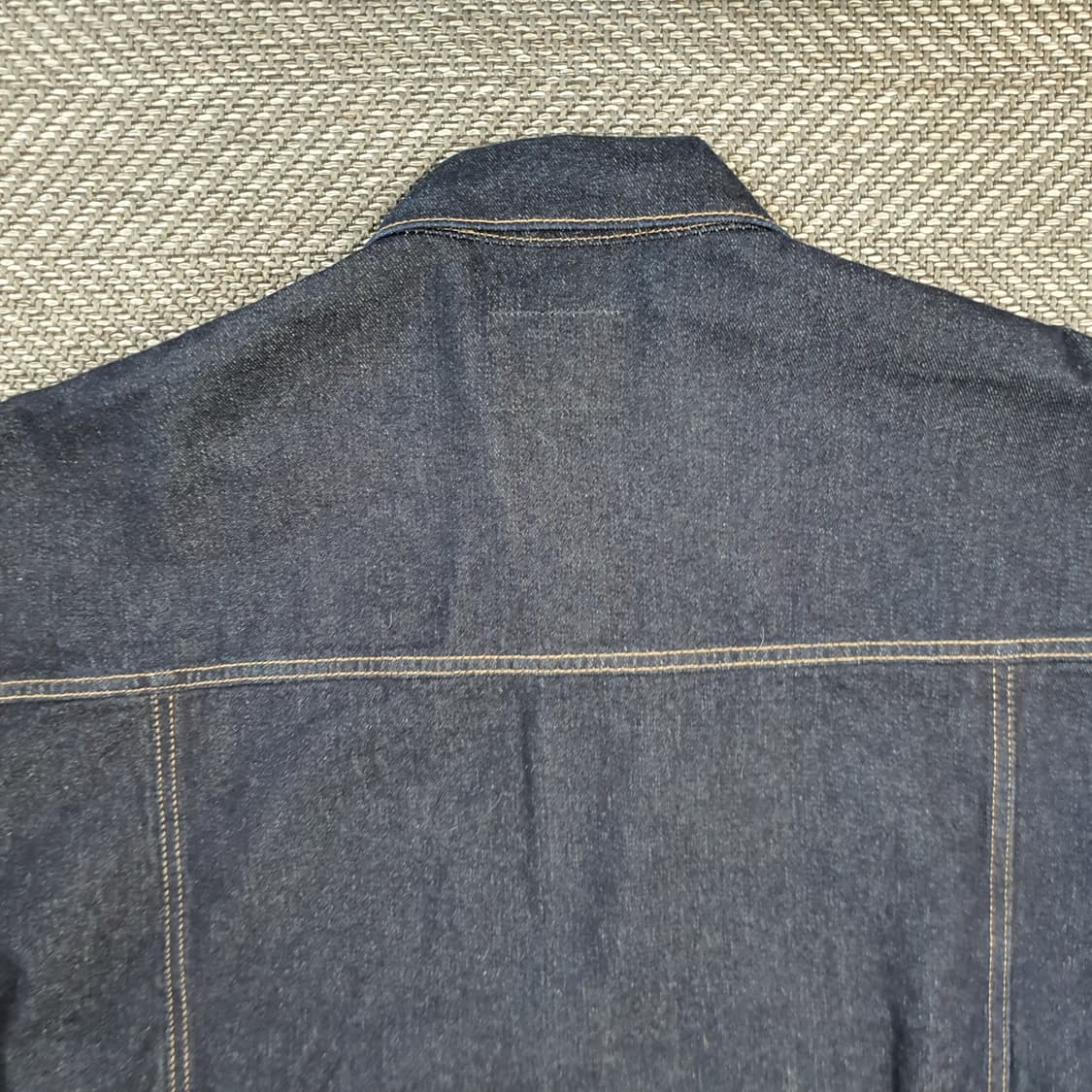 멜란지마스터 오버핏 데님 청바켓 남자110 상품이미지5