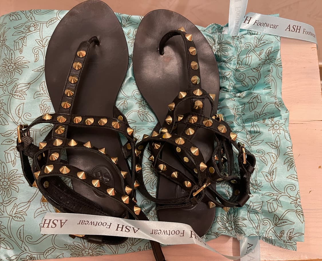 ASH 스터드 샌들 블랙 37사이즈 상품이미지7