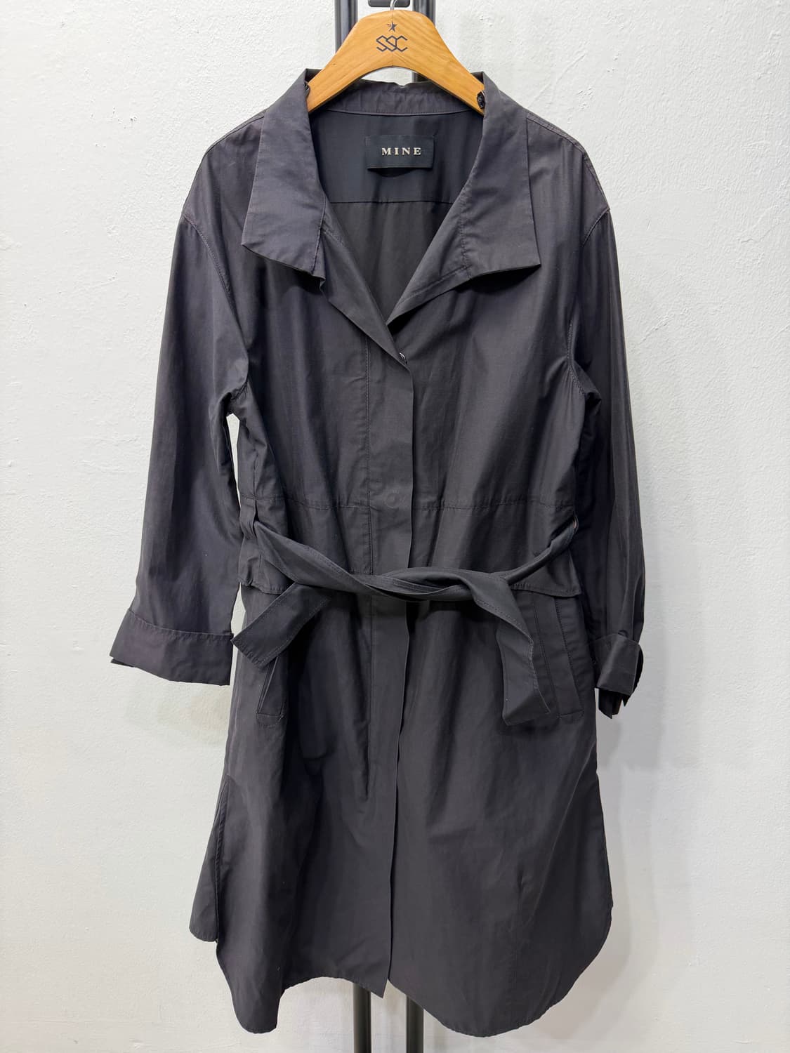 정품) MINE 마인 한섬 블랙 자켓 코트 82 상품이미지1