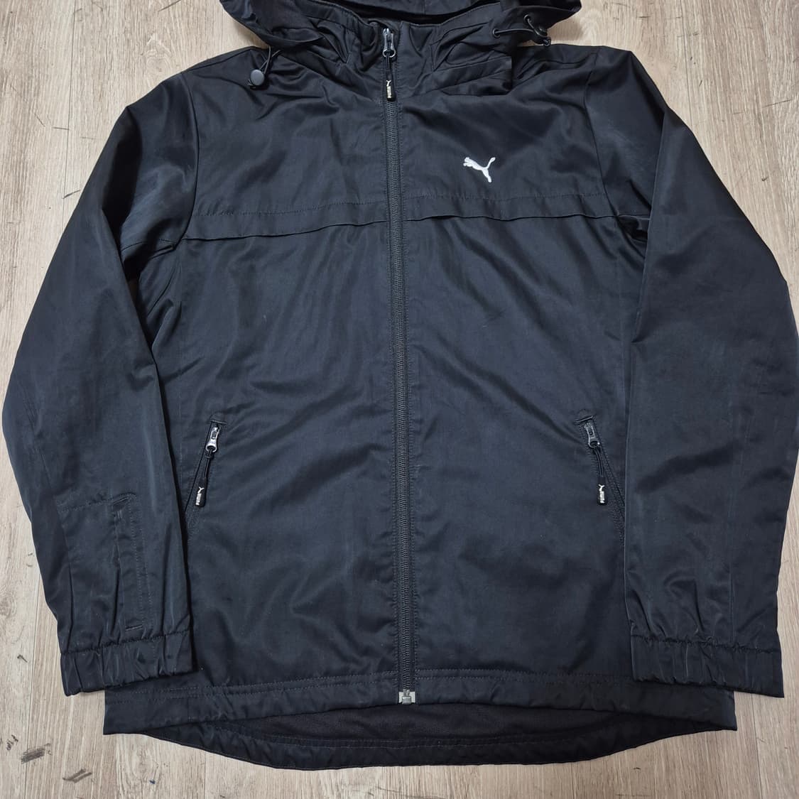 푸마 리핑캣 로고 후드 바람막이 자켓 S(90) 상품이미지3