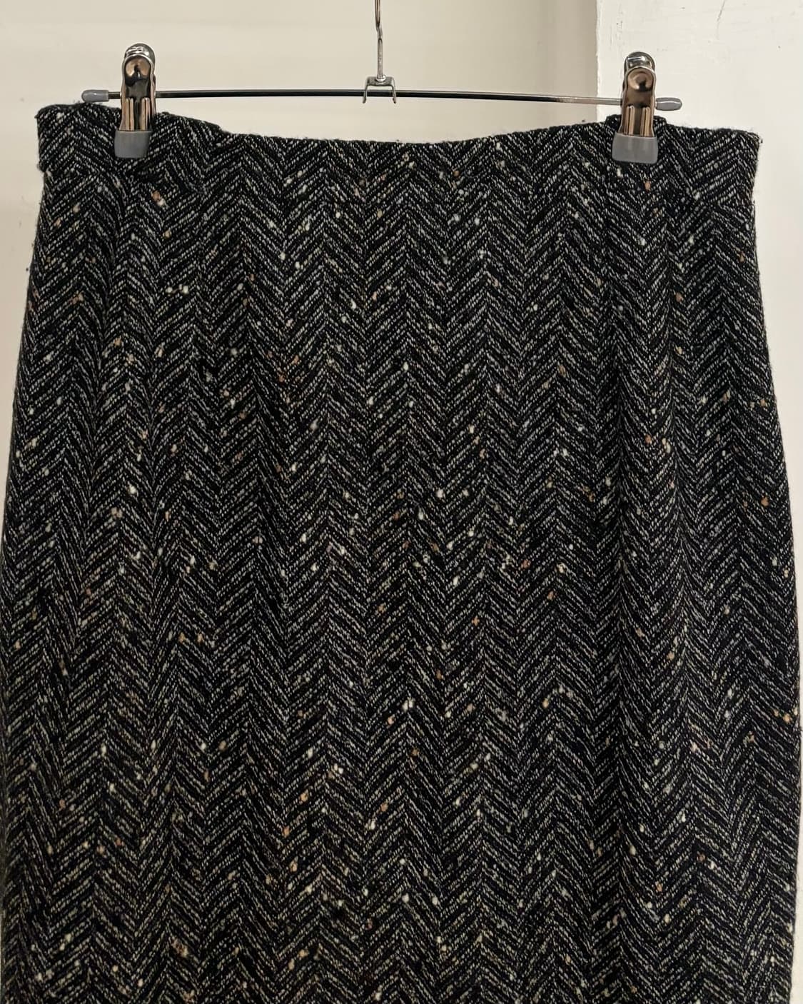 셀린느 블랙 트위드 펜슬 스커트 상품이미지2