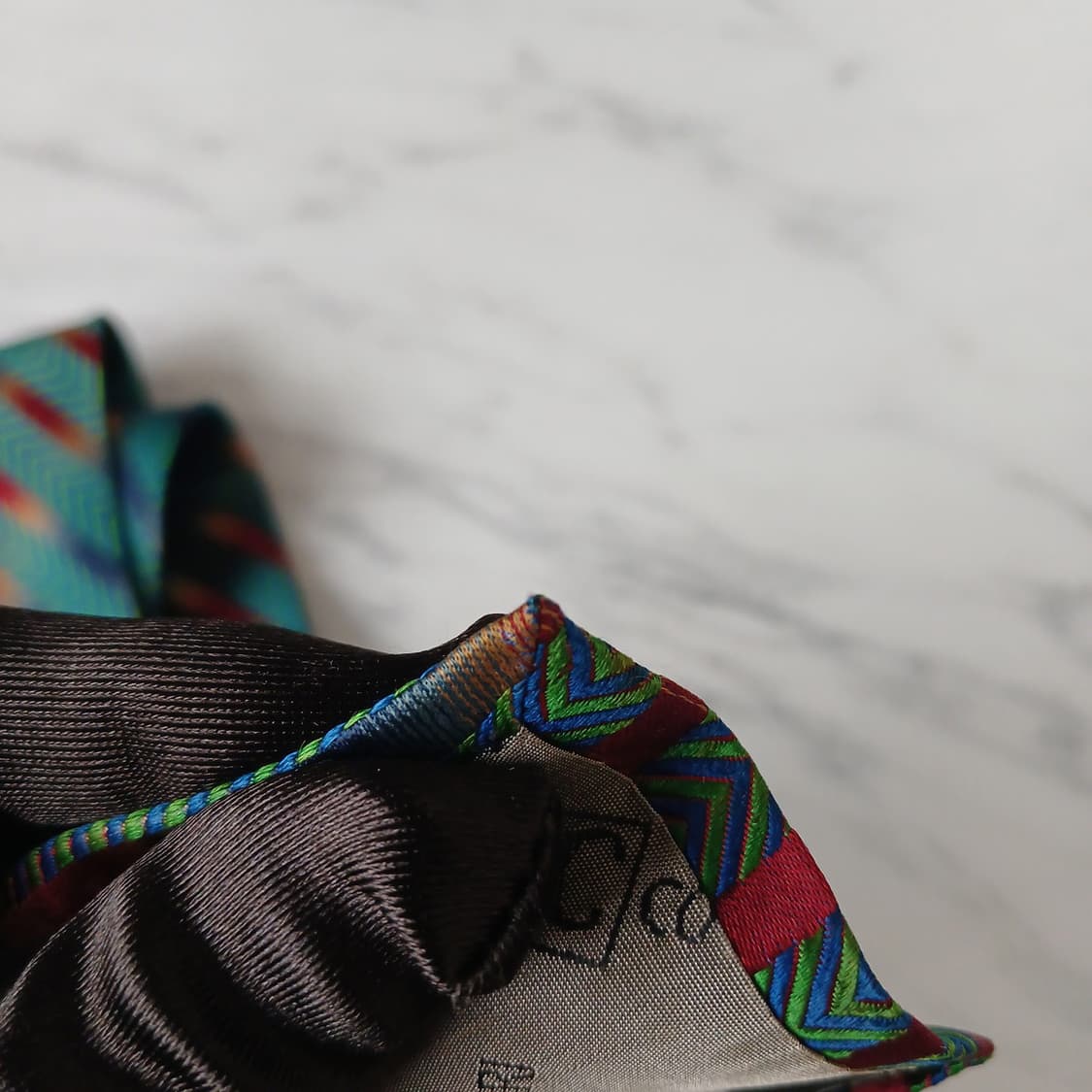 엔리코 코베리 넥타이 그린 패턴 A+등급 E894
 상품이미지10