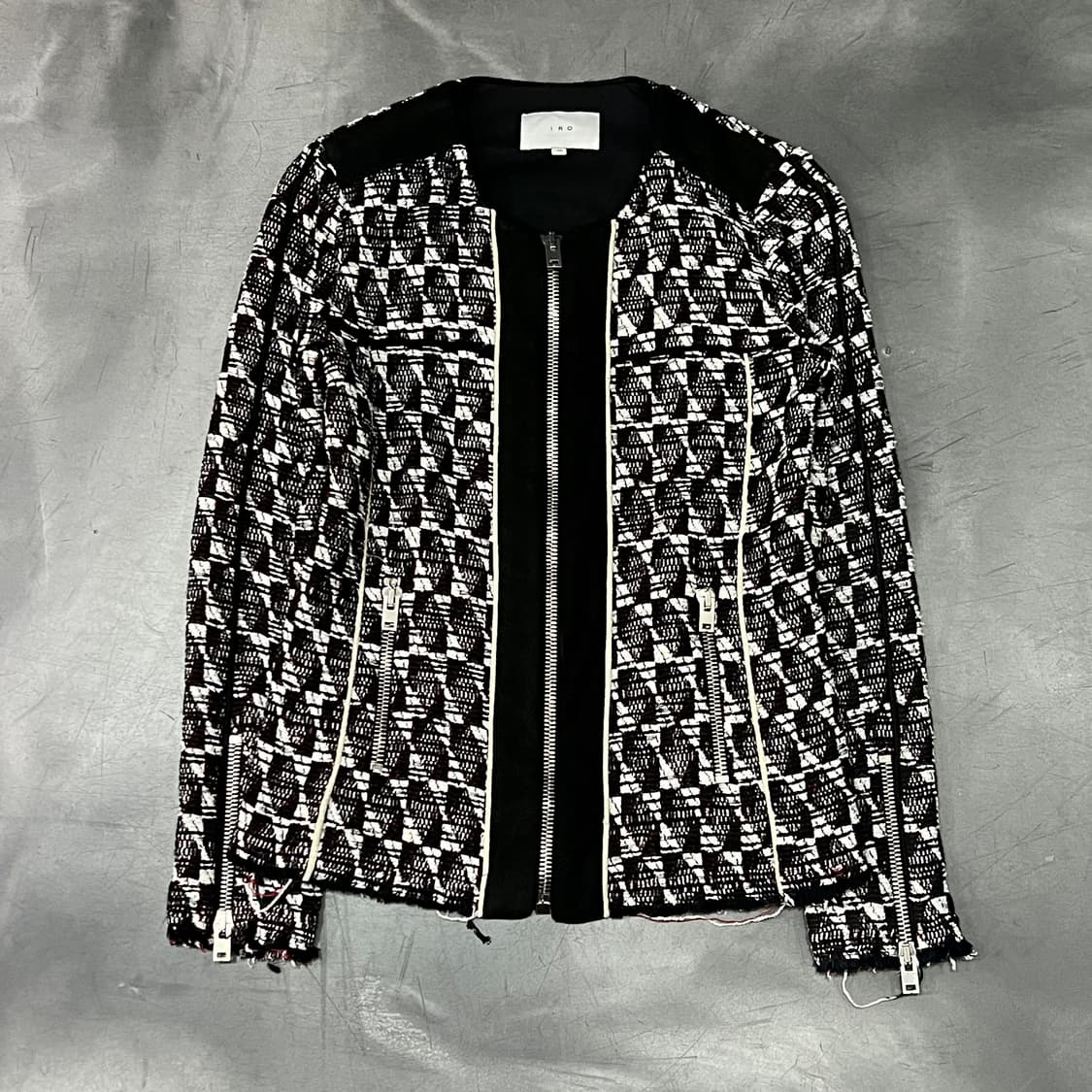  이로 트위드 집업 자켓 y15106 상품이미지1