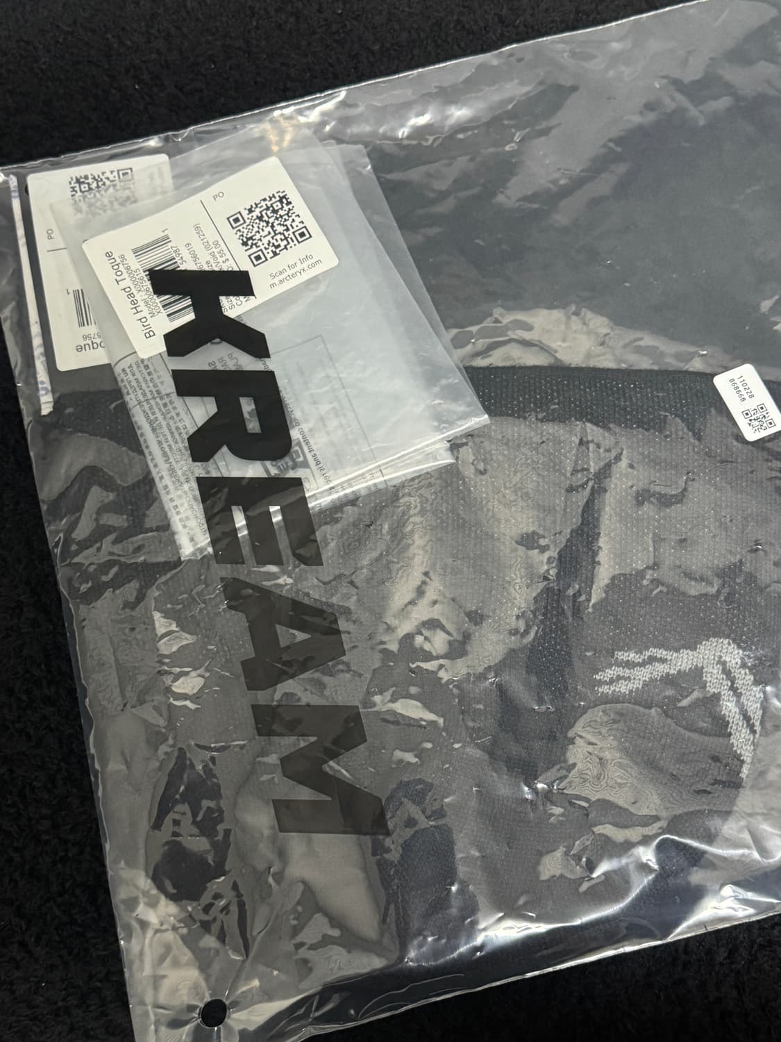 [1회 착용] 아크테릭스 비니 버드 헤드 토크 블랙 보이드 판매 상품이미지2