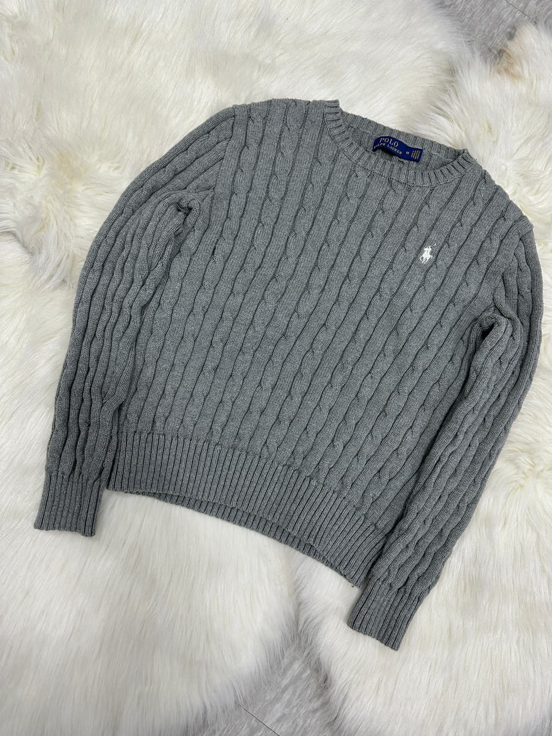 폴로 코튼 꽈베기니트 80~95 상품이미지1