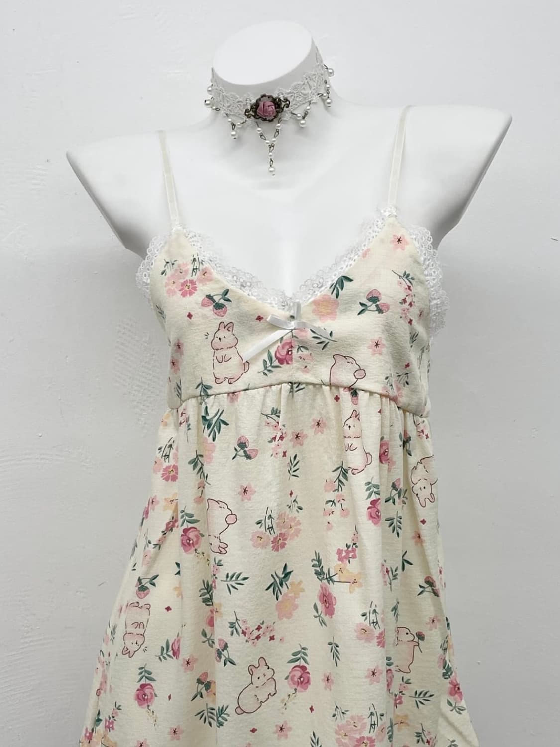 토끼 코지 레이스 레이스 슬리브 상품이미지2