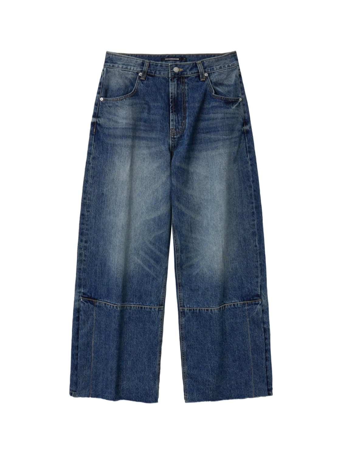 [2] Flare Button Jeans Washed Blue 상품이미지1