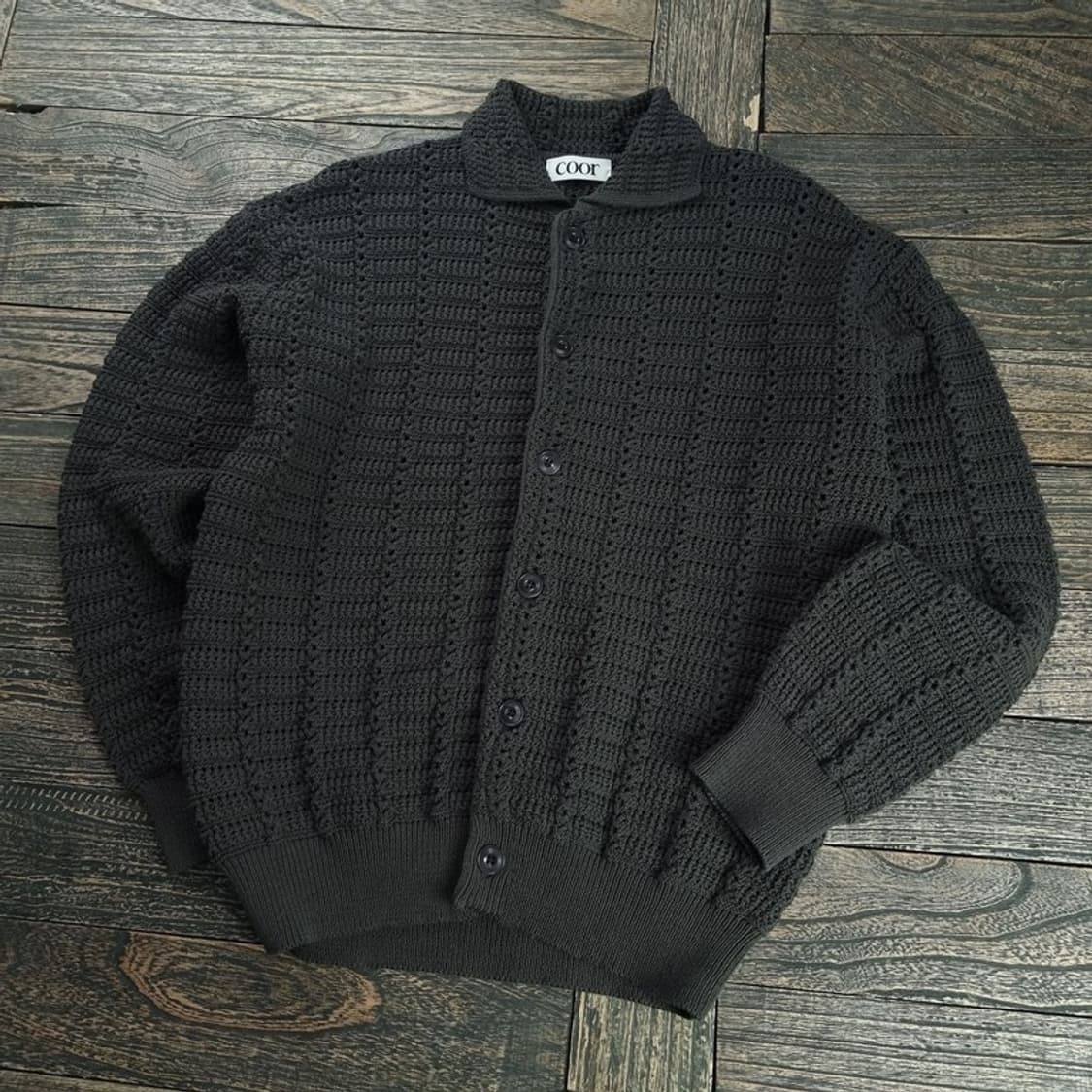 [쿠어] 어바핏 카라 니트 가디건 M18628 상품이미지1