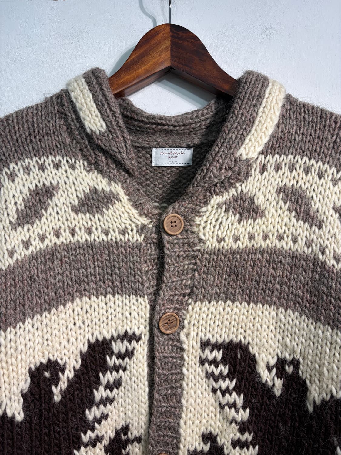 코위찬 (canadian sweater) heavy wool 100% 상품이미지3