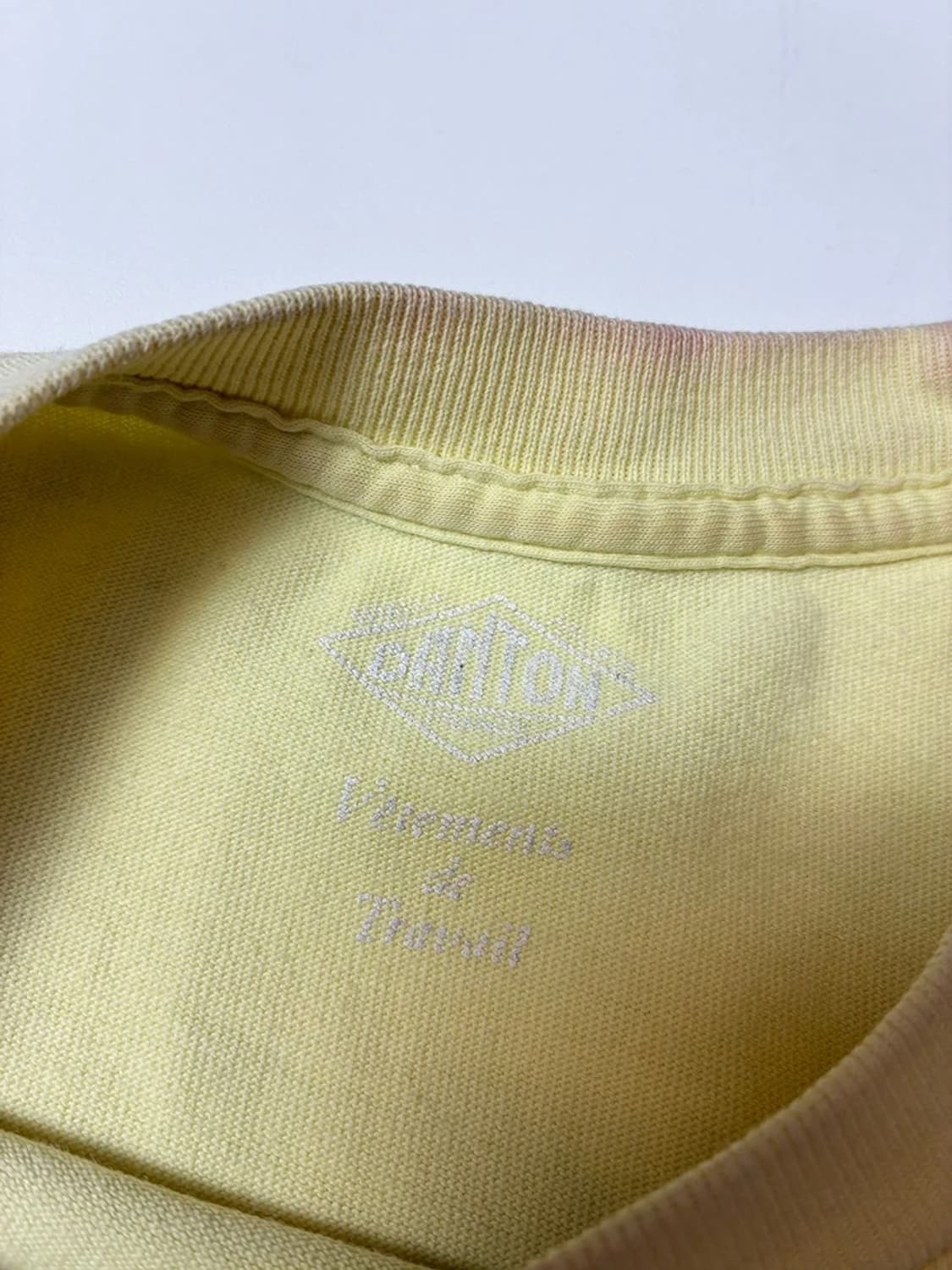 단톤 22ss 플레인 숏슬리브 포켓 티셔츠 레몬 PN8592 상품이미지5