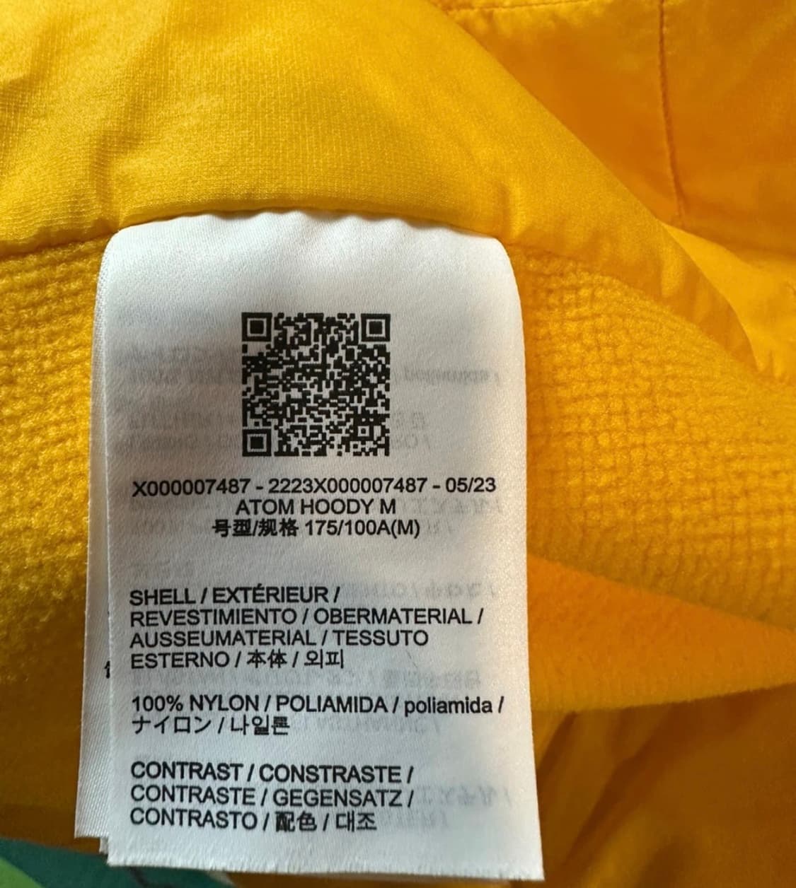 아크테릭스 아톰 후디 M 사이즈  상태 9.6/10  하자있으면 착불 반 상품이미지3