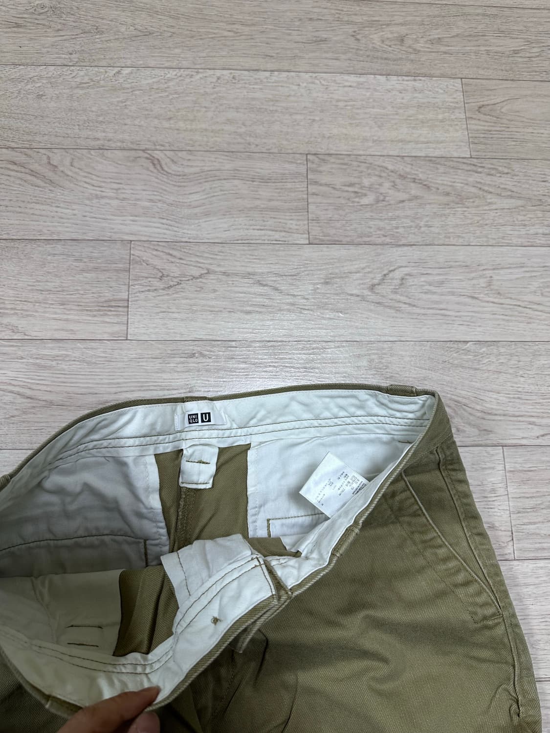 (31) 유니클로 U 23FW 와이드 핏 치노팬츠 브라운 상품이미지2