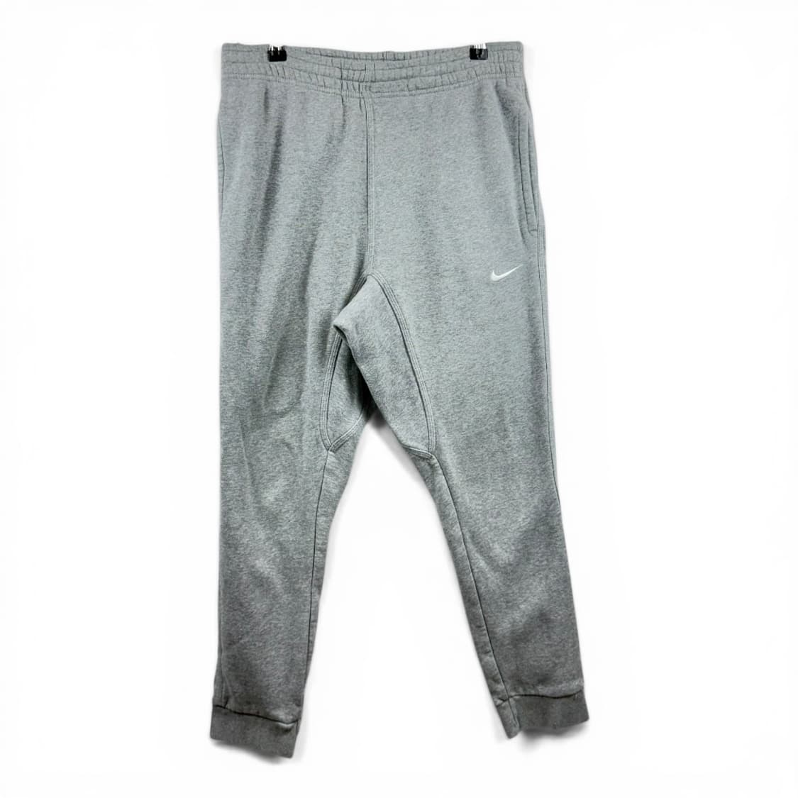 (L) 나이키 스우시 스웻 기모 조거 팬츠 그레이 상품이미지1