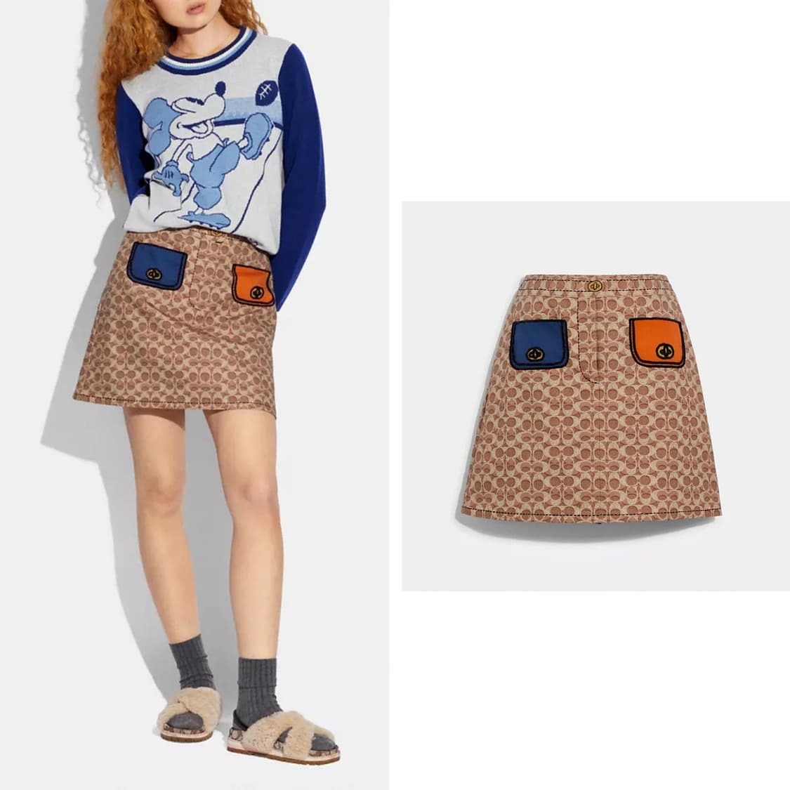 코치 COACH 모노그램 스커트 상품이미지2