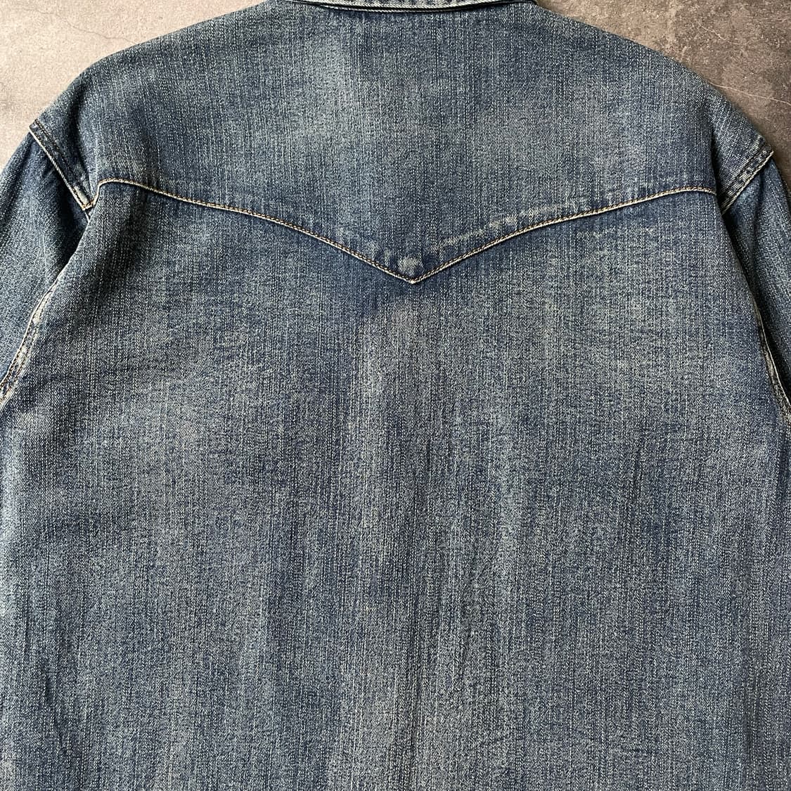 WRANGLER 랭글러 빈티지 웨스턴 코튼 데님 셔츠 A00611 상품이미지8