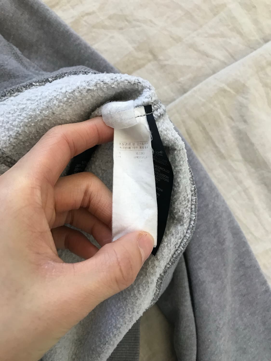 타미힐피거 자수 로고 그레이 후드집업 상품이미지7